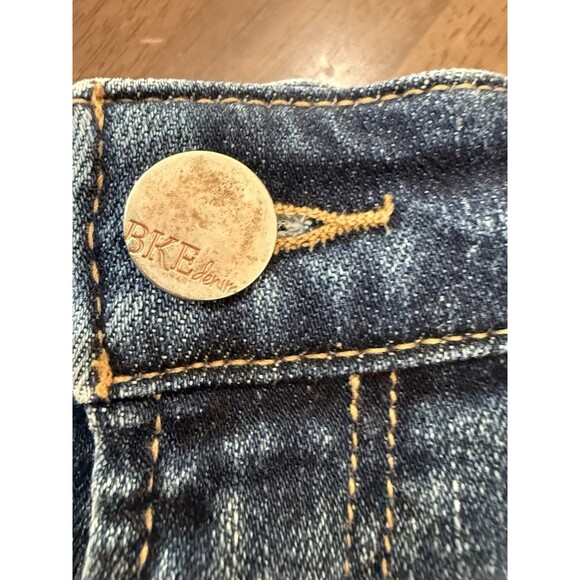 BKE Denim Stella Mid-Rise Distressed Cutoff Jean Shorts Raw Frayed Hem 29 - Picture 4 of 10